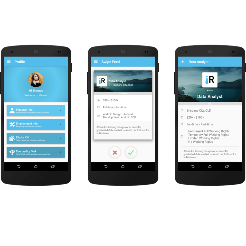 iRecruit Android Application is the end-to-end employer-talent matching platform.